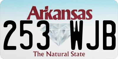 AR license plate 253WJB