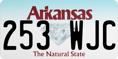 AR license plate 253WJC
