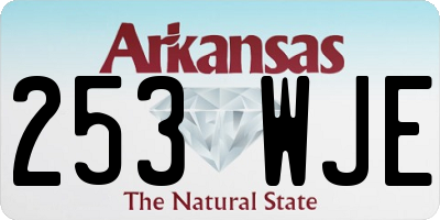 AR license plate 253WJE