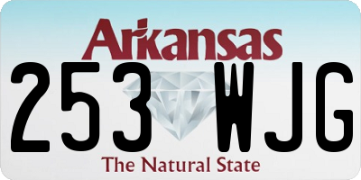AR license plate 253WJG