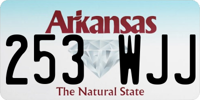 AR license plate 253WJJ