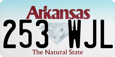 AR license plate 253WJL