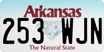 AR license plate 253WJN