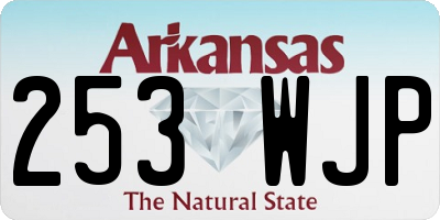 AR license plate 253WJP