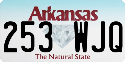 AR license plate 253WJQ