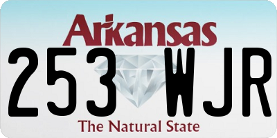 AR license plate 253WJR