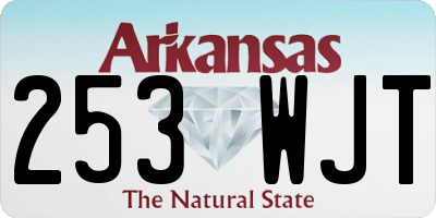 AR license plate 253WJT