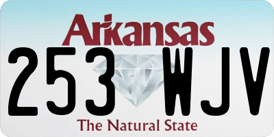 AR license plate 253WJV
