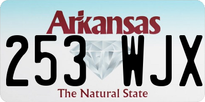 AR license plate 253WJX