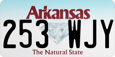 AR license plate 253WJY