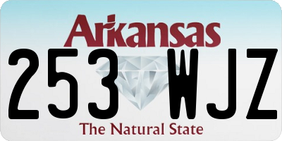 AR license plate 253WJZ