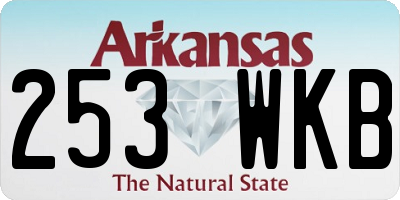 AR license plate 253WKB