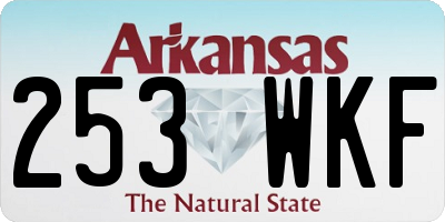 AR license plate 253WKF