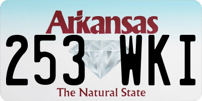 AR license plate 253WKI