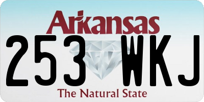 AR license plate 253WKJ