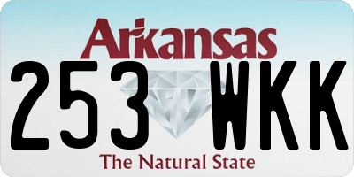 AR license plate 253WKK