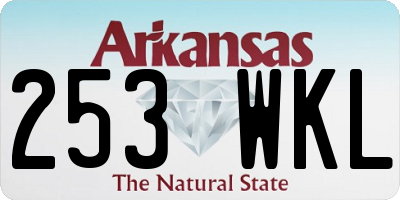 AR license plate 253WKL