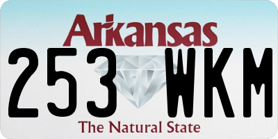 AR license plate 253WKM