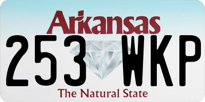 AR license plate 253WKP