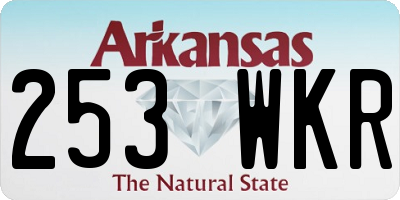 AR license plate 253WKR