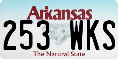 AR license plate 253WKS