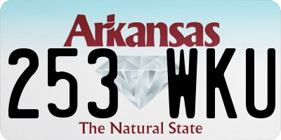 AR license plate 253WKU