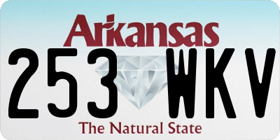 AR license plate 253WKV