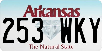 AR license plate 253WKY