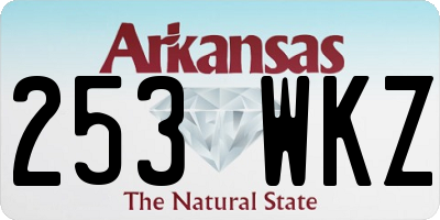 AR license plate 253WKZ