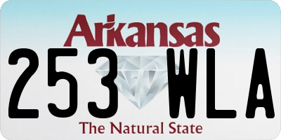 AR license plate 253WLA