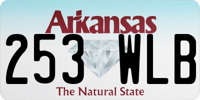 AR license plate 253WLB
