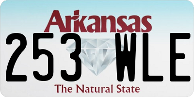 AR license plate 253WLE