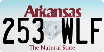 AR license plate 253WLF