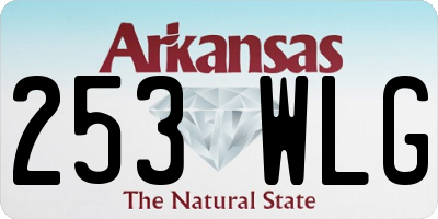 AR license plate 253WLG
