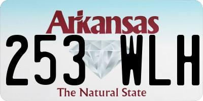 AR license plate 253WLH