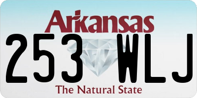 AR license plate 253WLJ