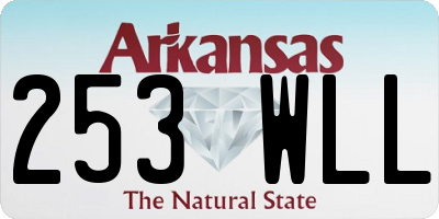 AR license plate 253WLL