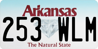 AR license plate 253WLM