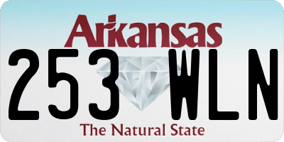 AR license plate 253WLN