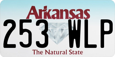 AR license plate 253WLP