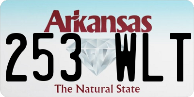 AR license plate 253WLT