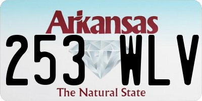 AR license plate 253WLV