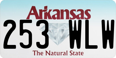 AR license plate 253WLW