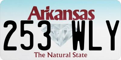 AR license plate 253WLY