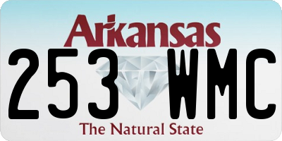 AR license plate 253WMC