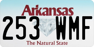 AR license plate 253WMF