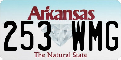 AR license plate 253WMG