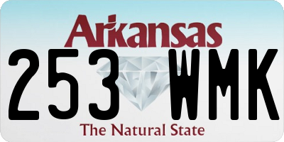 AR license plate 253WMK