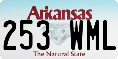 AR license plate 253WML