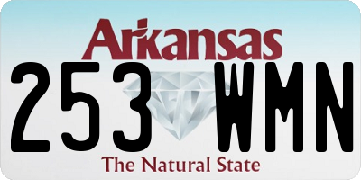 AR license plate 253WMN
